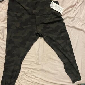 Camo green Lululemon leggings